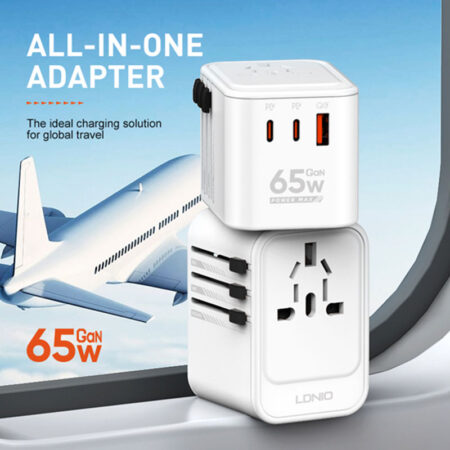 All in one 3 USB Ports 65W  Travel Adapter - Image 5