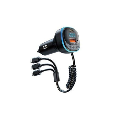 Car Bluetooth 5.3 FM Transmitter, Hands-Free Calling, Ambient Lighting, Type C Charger - Image 2