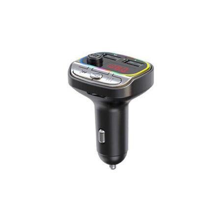 Car Bluetooth 5.3 FM Transmitter, Dual USB 5V 3.1A/1A, Ambient Lighting, TF Card Support - Image 2