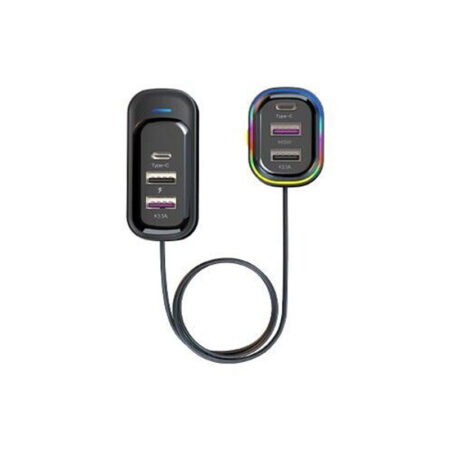 6 port 66+15W Fast Car Charger