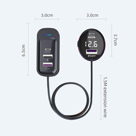 5 port output PD30W Fast Car Charger - Image 4