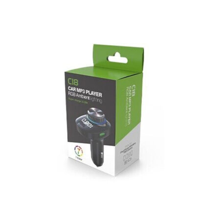 Car Bluetooth 5.3 FM Transmitter, Dual USB 22.5W, Ambient Lighting, TF Card Support - Image 2