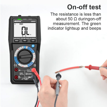 Digital Multimeter Tester AC/DC Volt Amp Ohm Diode Continuity Ammeter Voltmeter - Image 2