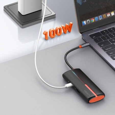 5-in-1 Expansion Dock Hub Adapter: PD100W, HDMI, USB3.0 Ports - Image 5