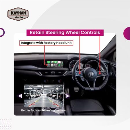 Alfa Romeo Stelvio 2017-2019 – Wireless Apple CarPlay & Android Auto Module - Image 2