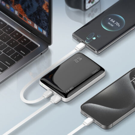 10000mAh Power Bank with USB-C & Quick Charge Outputs (22.5W) - Image 3