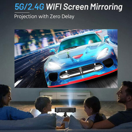 Mini Projector DLPLumens 4K 854x480 HDMI USB 2GB/32GB Airplay Miracast 7500mAh - Image 6