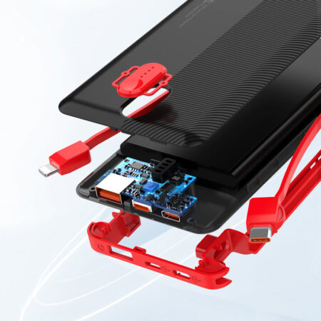 Multi-Output 10000mAh Power Bank - USB-C PD, Lightning, QC (22.5W) - Image 2