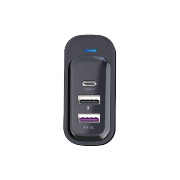 Bluetooth Car FM Transmitter-V5.3, Rainbow Lighting, Dual USB & Type-C Charging - Image 3