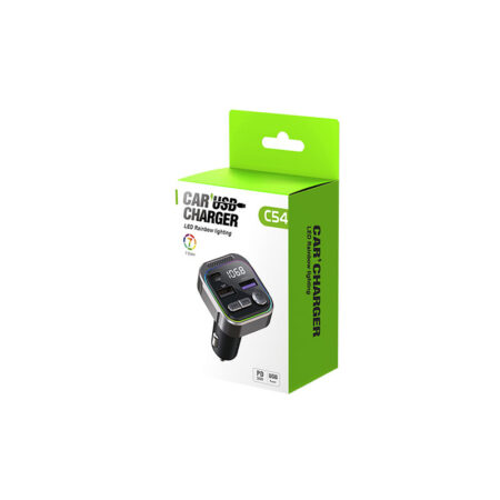 Car FM Transmitter Bluetooth V5.3 - Ambient Light, Dual USB QC3.0/PD30W - Image 3
