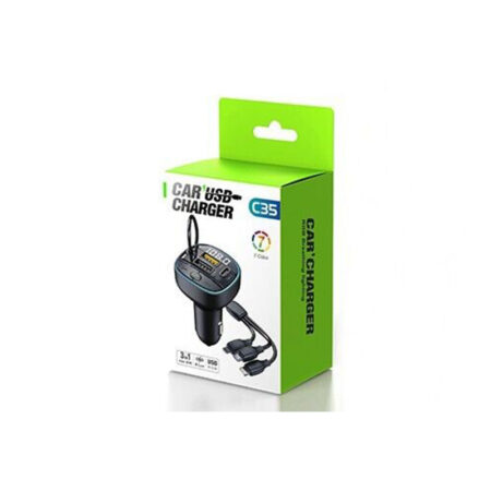 Bluetooth 5.3 FM Transmitter, Dual USB 3.1A, Ambient Light, U Disk - Image 4