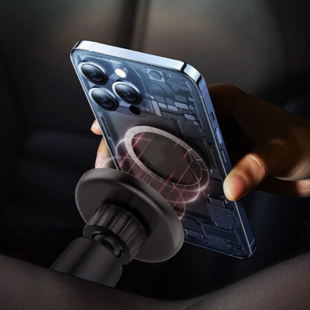 Magnetic Car Air Vent Phone Mount: Secure Bracket Holder for iPhone - Image 4