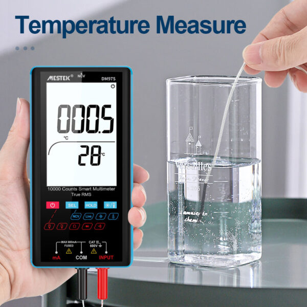 Smart Range Multimeter - 10000 Counts, Big Screen, Non-Contact AC Voltage - Image 3