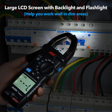 Digital Clamp Meter 600A AC Current Multimeter True-RMS NCV Backlight Tool - Image 4