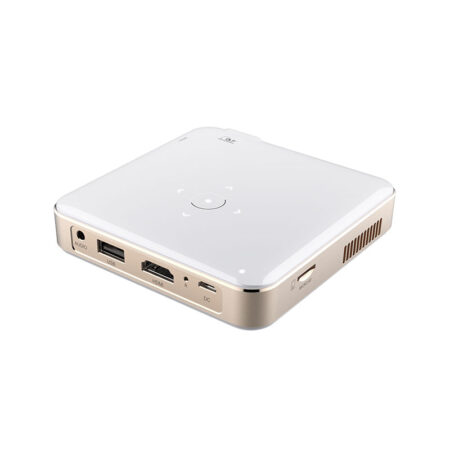 Mini Projector DLP Lumens 1080P 640x360 HDMI USB Type-C Screen Mirroring 3800mAh