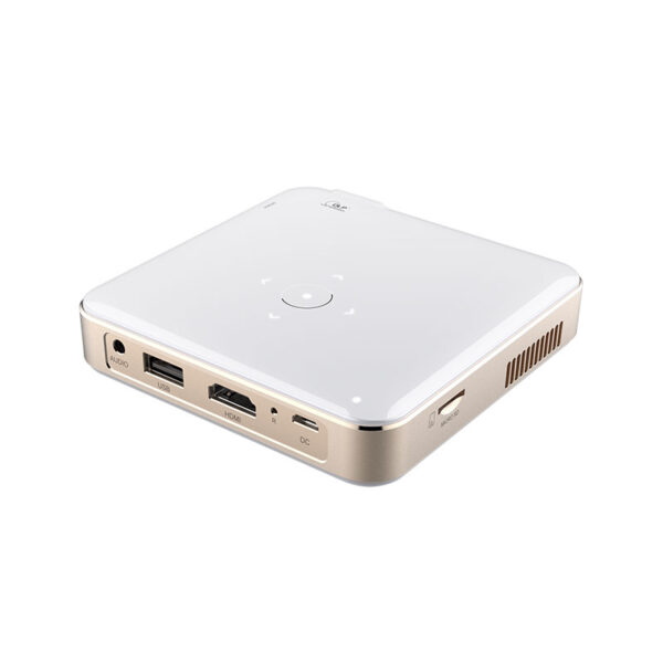 Mini Projector DLP Lumens 1080P 640x360 HDMI USB Type-C Screen Mirroring 3800mAh