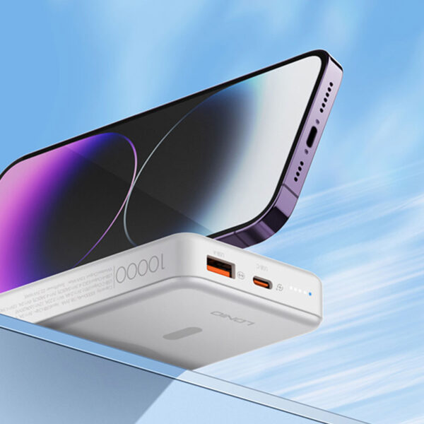 Compact 10,000mAh Power Bank - USB-C PD, USB-A QC, Wireless Charging (22.5W) - Image 4
