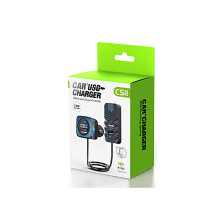 Bluetooth Car FM Transmitter - V5.3, Rainbow Lighting, Dual Charging Ports - Image 4