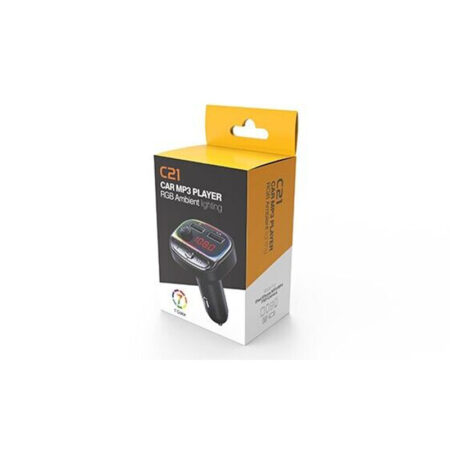 Car Bluetooth 5.3 FM Transmitter, Dual USB 5V 3.1A/1A, Ambient Lighting, TF Card Support - Image 4