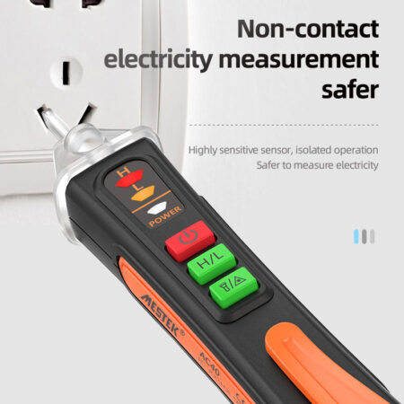 Non-Contact Voltage Tester 12-1000V with Alarm, LED Flashlight, Wire Judgment - Image 5
