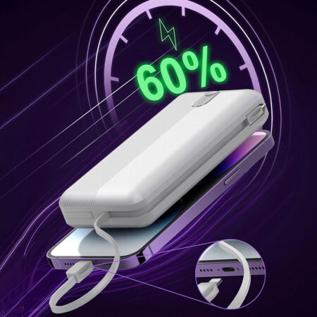 High-Capacity 20000mAh Power Bank - USB-C PD, Lightning, QC (22.5W) - Image 3