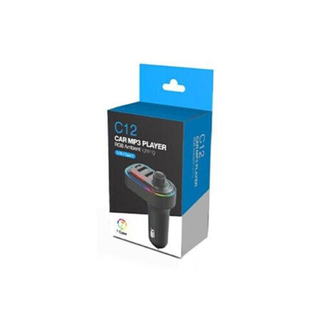 Car Bluetooth 5.3 FM Transmitter, Dual USB 5V 3.1A/1A, Ambient Lighting, Type C Charging - Image 5