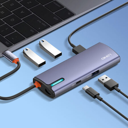 5-in-1 USB-C Hub: PD100W Multi-function Docking Station with 4 USB3.0 Ports - Image 3