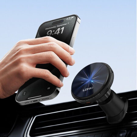 Magnetic Wireless Car Phone Holder: 15W Fast Charging, Convenient and Secure - Image 2