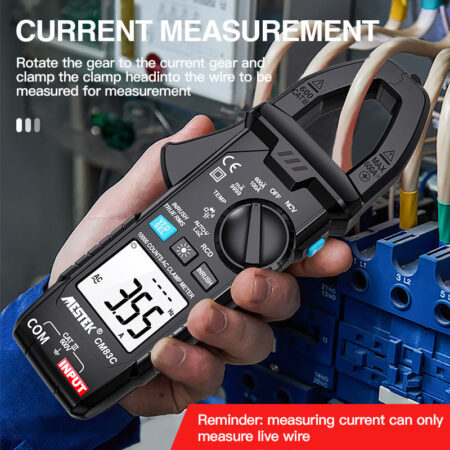 Digital Clamp Meter 600A AC/DC Voltage True-RMS Temp Backlight 10000 Counts - Image 2
