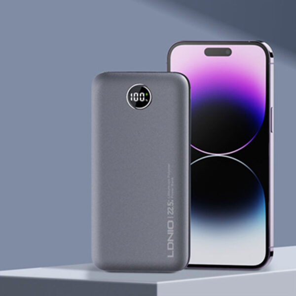 10,000mAh Power Bank with LED Display - USB-C & USB-A Outputs - Image 2