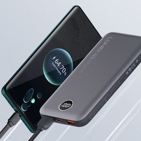 10,000mAh Power Bank with LED Display - USB-C & USB-A Outputs - Image 5