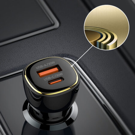 High quality Quick Car Charger 60W High Power PD30W+QC30W Support PD/PPS/QC - Image 3