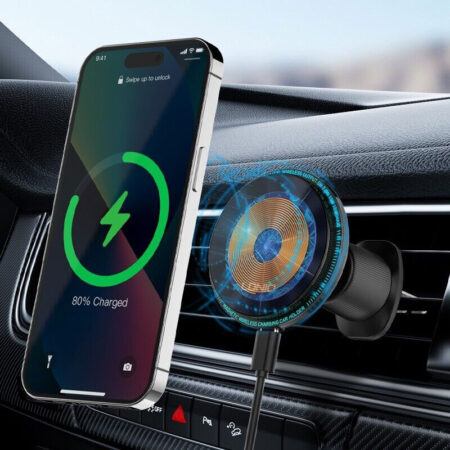 Magnetic Wireless Car Phone Holder: 15W Fast Charging, Convenient and Secure - Image 4
