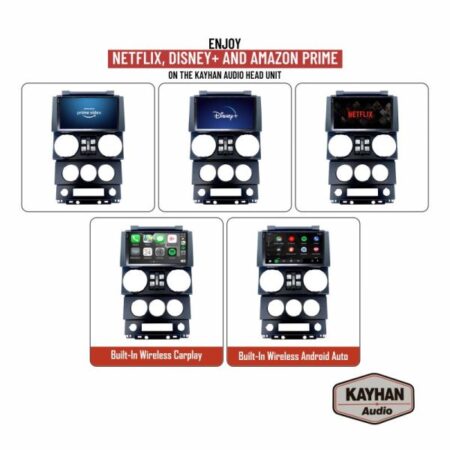SatNav for JEEP Wrangler 2004-2011 Four Door Cab | V6 | 9″ inch - Image 11