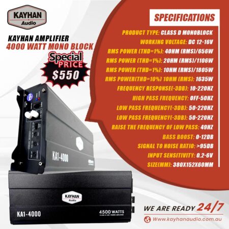 Kayhan Amplifier 4000 Watt Mono Block - Image 2