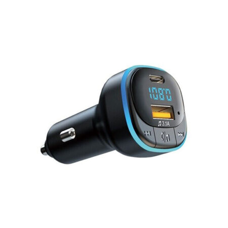 Bluetooth 5.3 FM Transmitter, Hands-Free Calling, Ambient Lighting, Type C Charger - Image 2